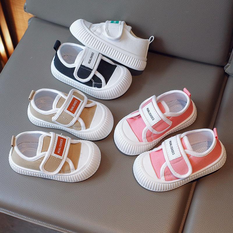 Kids Canvas Shoes Spring Autumn New Style Girls Shoes Baby Single Shoes Boys Sneakers Minimalist Casual for Kindergarten