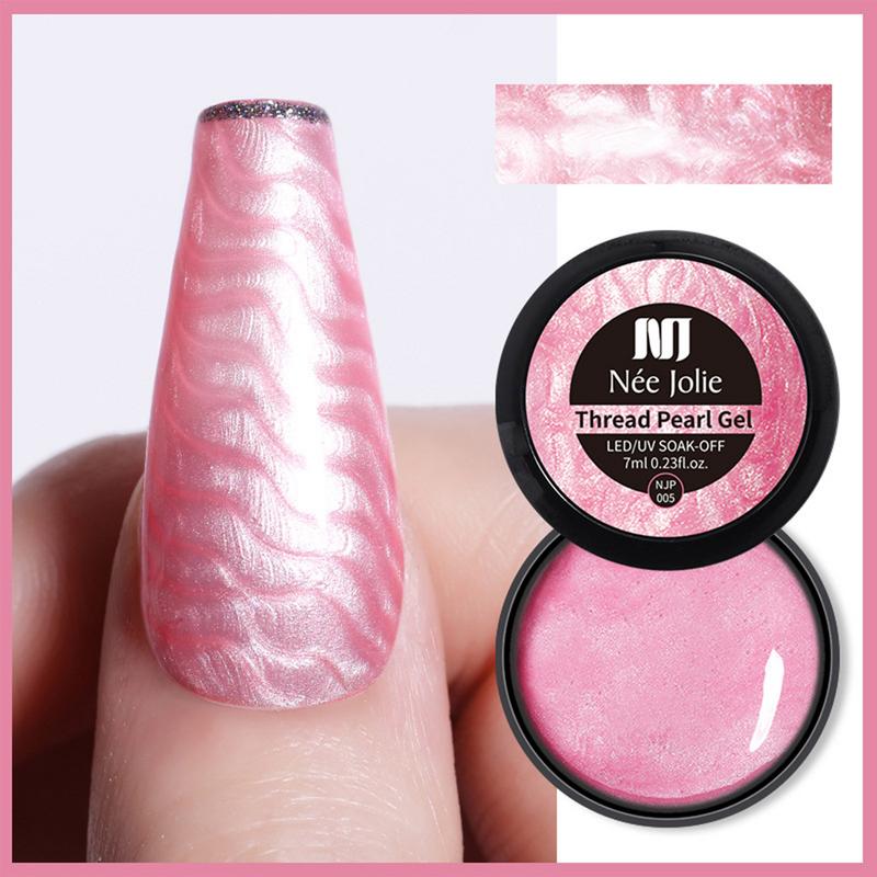 Shimmer Shell Gel Nail Polish Long Lasting UV Nail Gel DIY Nail Art Accessories