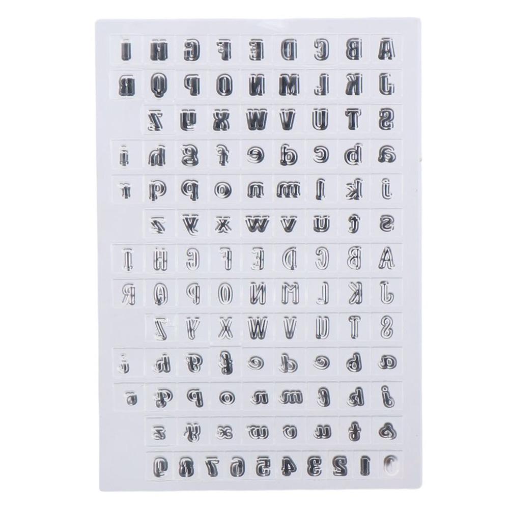

Прозрачный 52 прописных алфавита 11*16 см 10 цифр резиновые прозрачные штампы для скрапбукинга своими руками