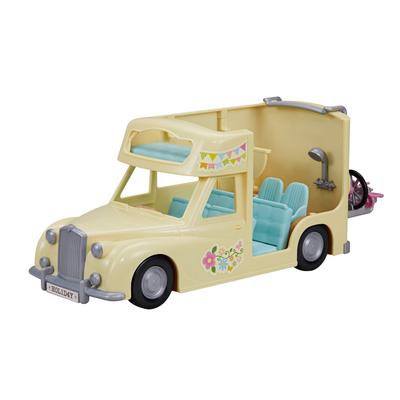 Sylvanian Families Fahrzeug Übernachtung ST Mark Zertifiziertes Spielzeug Puppenhaus für Alter 3 und Sylvanian Epoch "Jedermanns Wohnmobil" CO-63 Aufwärts, Familien,