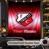 Tapiserie FC Utrecht Vlastní jméno Text Personalizovaná nástěnná závěsná tapiserie Domácí dekorace na zeď