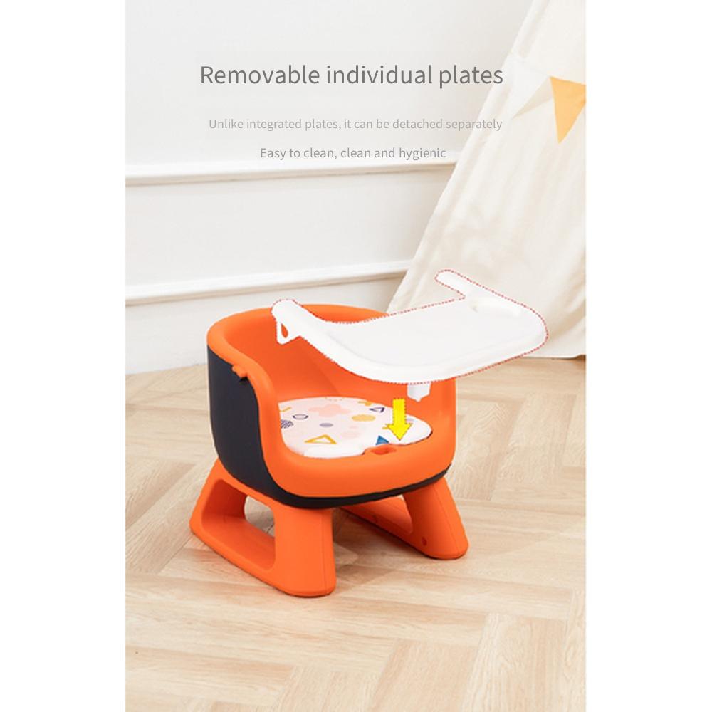 Sedia da pranzo per bambini Rikang, Sgabello cigolante per bambini piccoli con schienale, Sgabello basso da pranzo per bambini, Seduta per l'apprendimento a casa per neonati
