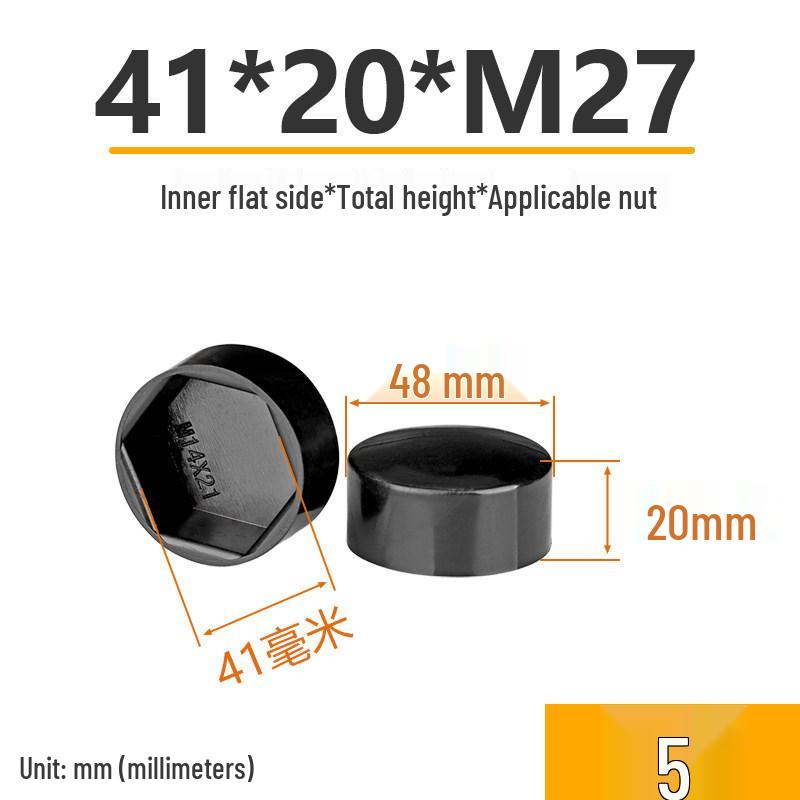 Hex Nut Protective Dust Cap for Flat Head Screws