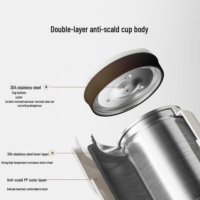 Bear Portable Mini Electric Kettle CN plug (adapter included)