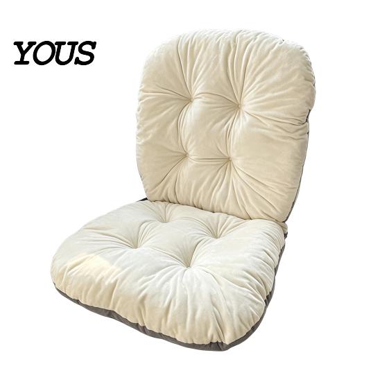 Seat Cushion with Ties Chair Back Support, Cozy Plush Dining Pad Straps Ties, Soft Warm for Office Chairs Ergonomic