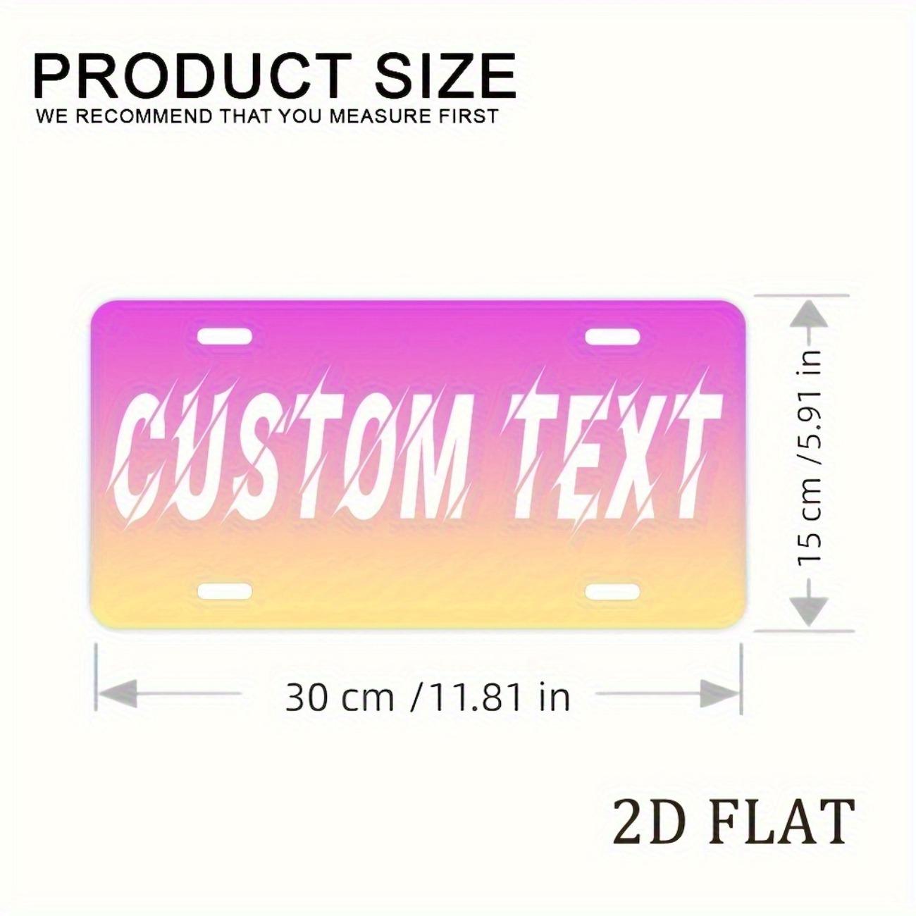 Personalized Aluminum Sign Custom Text Logo Plaque Metal Wall Art Decor Waterproof розовый