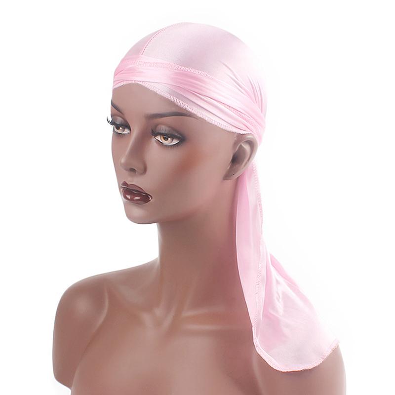 Unisex Menn Kvinner Bandana Durag Hodeplagg Hodeplagg Silke Piratlue Wrap Hatter