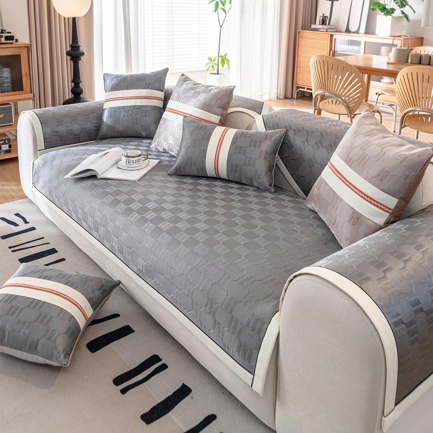 

Летний коврик для дивана, нескользящий, устойчивый к пятнам, чехол для дивана, универсальный чехол, высококачественный легкий, роскошный чехол для дивана, полотенце, ткань 70*70cm