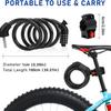 5-Digit Combination Anti-Theft Bicycle Lock - Portable Steel Cable for Cycling