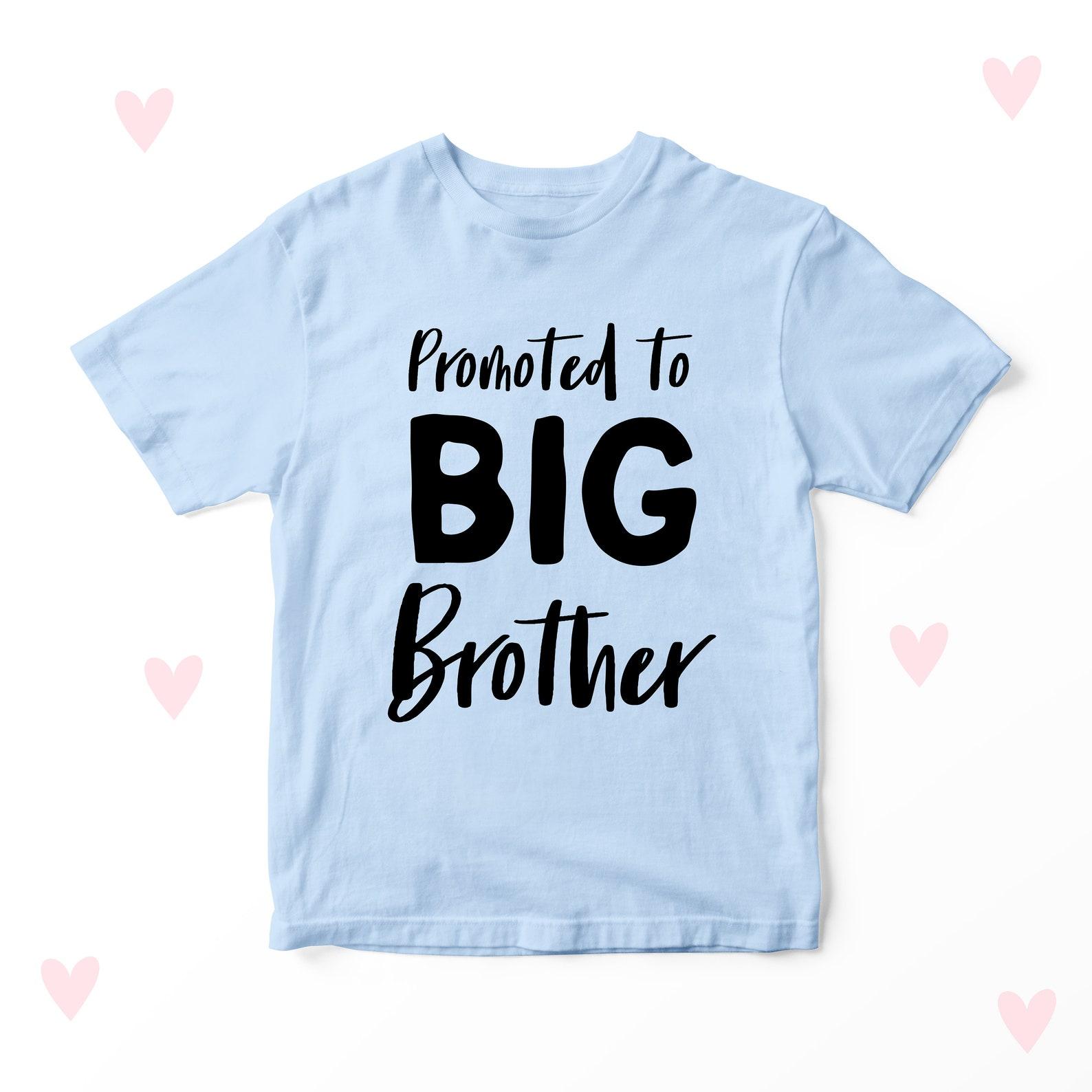 Big Brother Announcet T-shirt Promotion Little Brother Sister Baby Shower Gifts 140