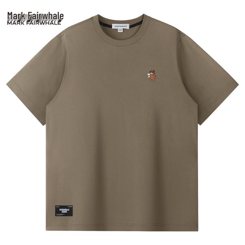 Mark Fairwhale Men's Teddy Bear Embroidered Short Sleeve T-Shirt