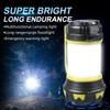 Portable Camping Lantern Lamp T6 Beads Flashlight USB Rechargeable Waterproof Emergency Outdoor Searchlight with COB Sidelight