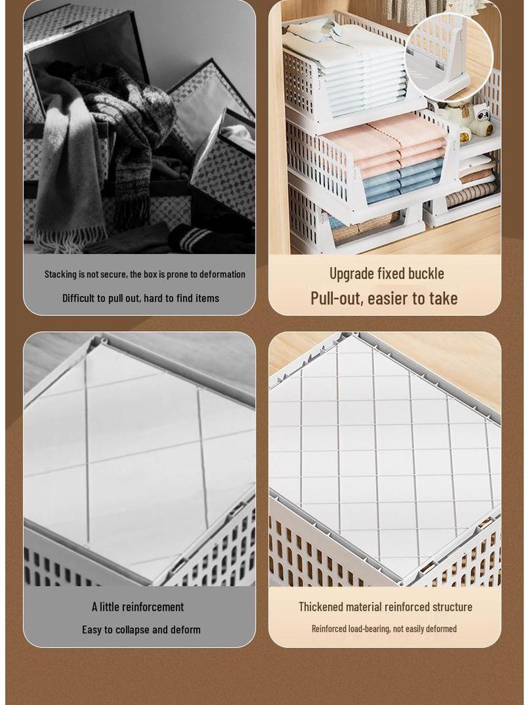 Foldable Multi-layer Storage Basket Rack – No Installation Needed