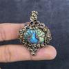 Labradorite Handmade Copper Wire Wrap Jewelry Pendant 2.05" Y6K00