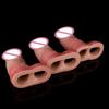 FAAK Realistic Penis Sleeve Size S M L XL Silicone Open-ended Dick Sheath Ring Realistic Hollow Dildo Sex Toy Cock Enlargement