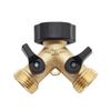 Wasser Y-Stück Messing Dichte Verbindung Hochtemperaturbeständigkeit 2-Wege-Hahn Verteiler Typ B