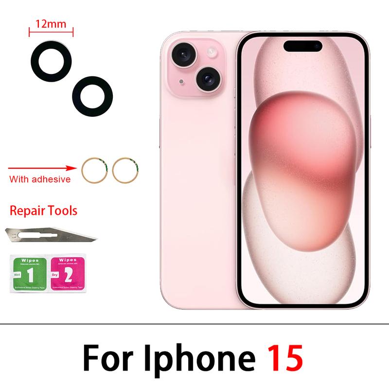 NEW Replacement Camera Glass Lens Back Rear Camera Glass Lens With Glue Sticker For IPhone 11 12 13 14 Pro Max Mini 15 Plus