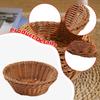 Basket Bread Multipurpose Decoration Novelty Imitation Rattan Handwoven for Holiday