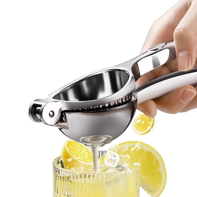 1Pcs Stainless Steel Manual Citrus Juicer High Juice Yield Easy Squeeze Handle For Home Kitchen Fresh Juice Cocktail Making