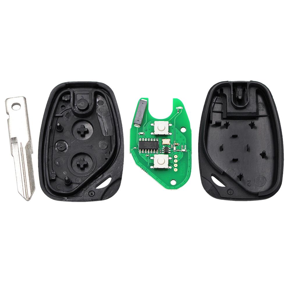 YOUBBA Remote Car Key 1 /2B for Renault Clio II Master Twingo Kangoo ID46/PCF7946 Transponder Chip 434Mhz NE73 VAC102 Blade Key
