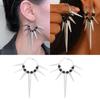 Gothic Inspired Hoop Earrings Star/Thorns Rivet Ear Buckles Fashion Ear Accessories for Theme Gatherings and Event