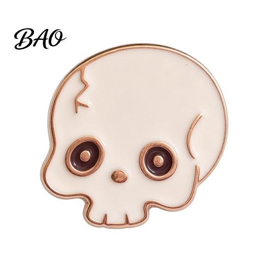 Decorative Enamel Pin Spooky Halloween Brooch Pin, Pumpkin Ghost Skull Haunted House Scratch-resistant Accessory for Sweaters Coats Bags Hats Holiday
