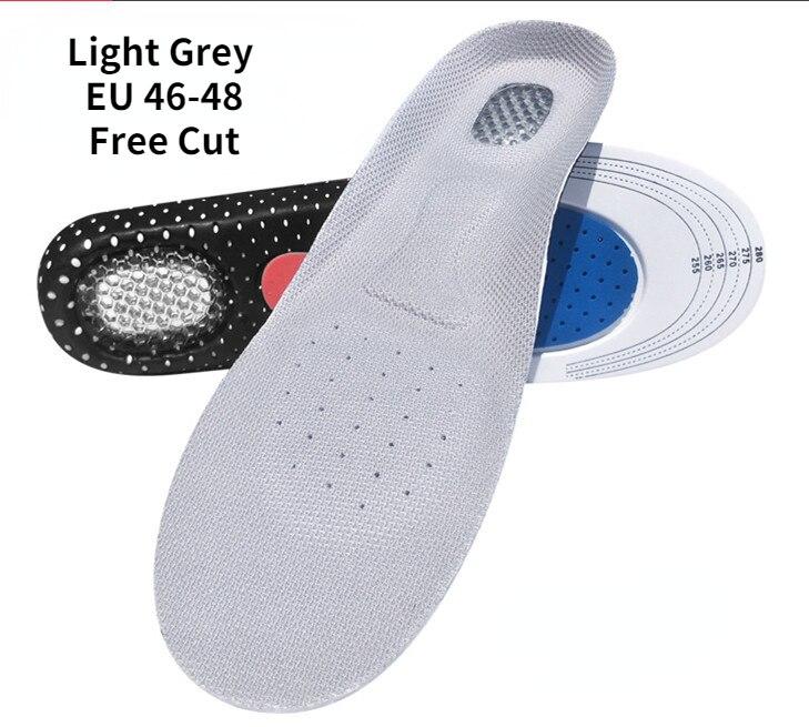Zuschneidbare Silikon-Einlegesohlen für Schuhe, Herren und Damen, orthetische Fußgewölbeunterstützung, Sport-Schuhpolster, weiche Laufeinlage, Kissen, Memory-Schaum-Einlegesohle