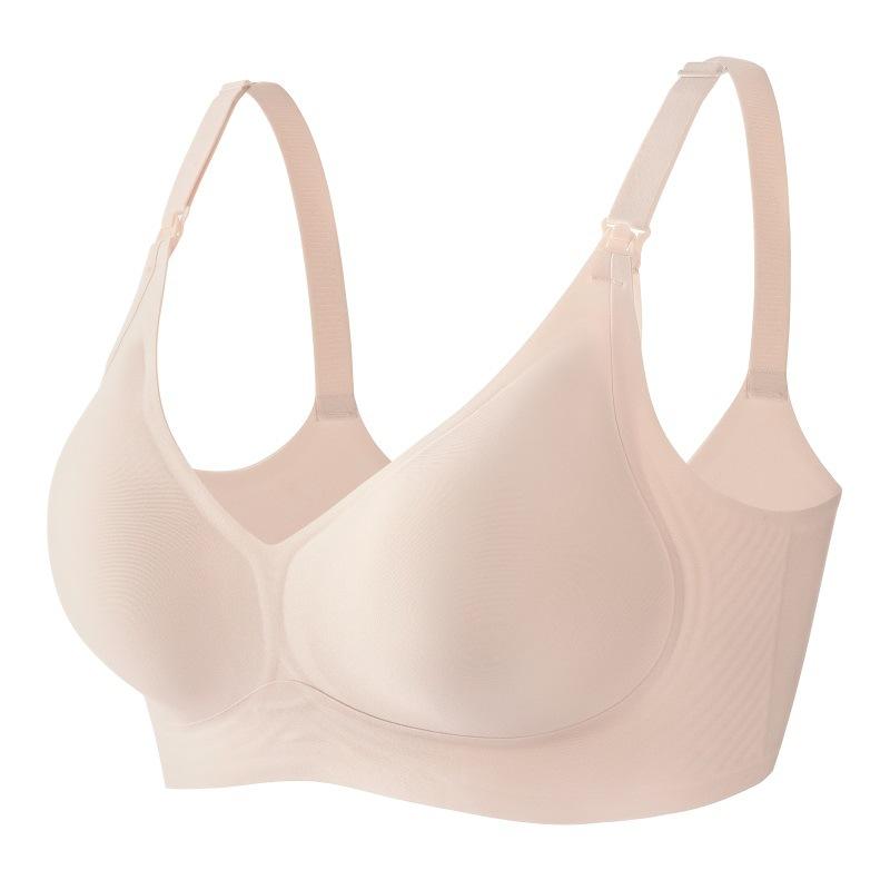 Women's Jelly Seamless Thin Anti-Sagging Gathering Fixed Cup Cushion Underwear