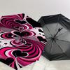 1pc Heart Love Automatic Open/Close Umbrella Compact Folding Umbrella with 8-Rib Shaft for Women/Men, Portable Travel Umbrella,1209S