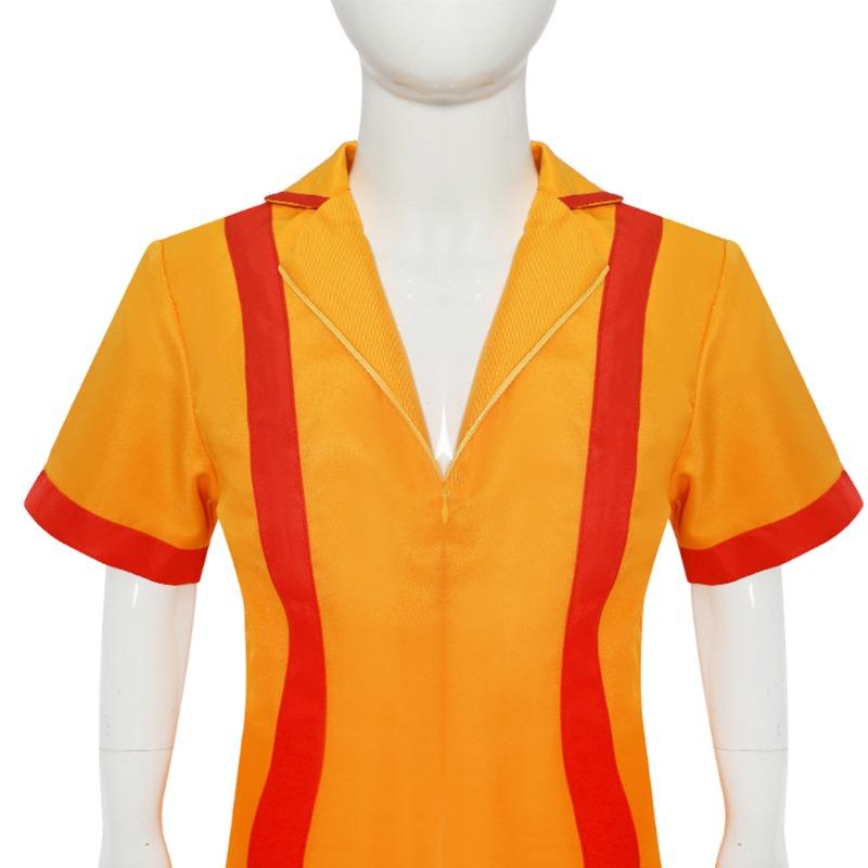 Fast-Food-Arbeitskleidung Halloween-Kostüm Uniform Broke Sisters