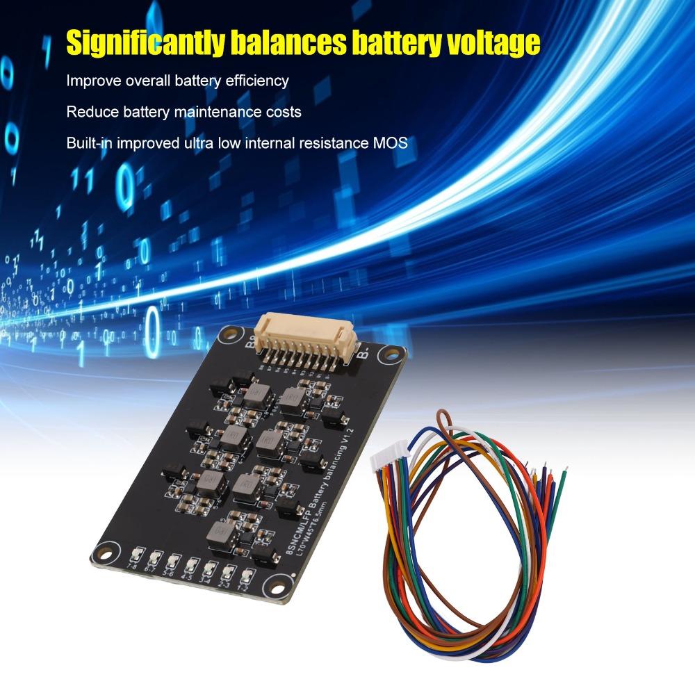 8S 1.2A Battery Active Equalizer Lithium Battery Protection PCB Battery Balancer High Efficiency Inductive Balance
