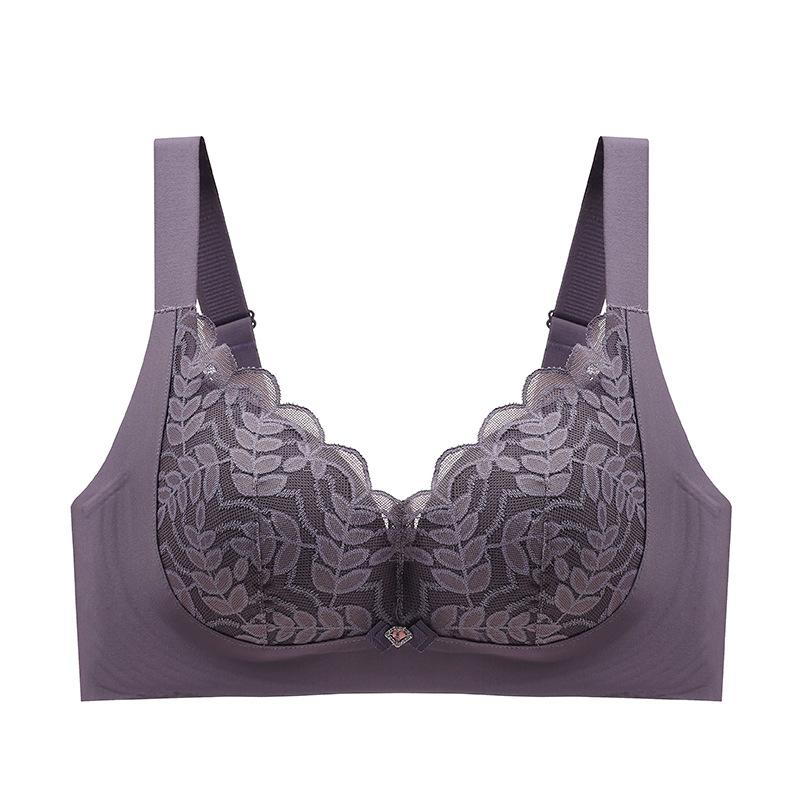 Soft Support Bra for Women Gathering Seamless Bra for Women No Steel Ring Lace Bra for Women