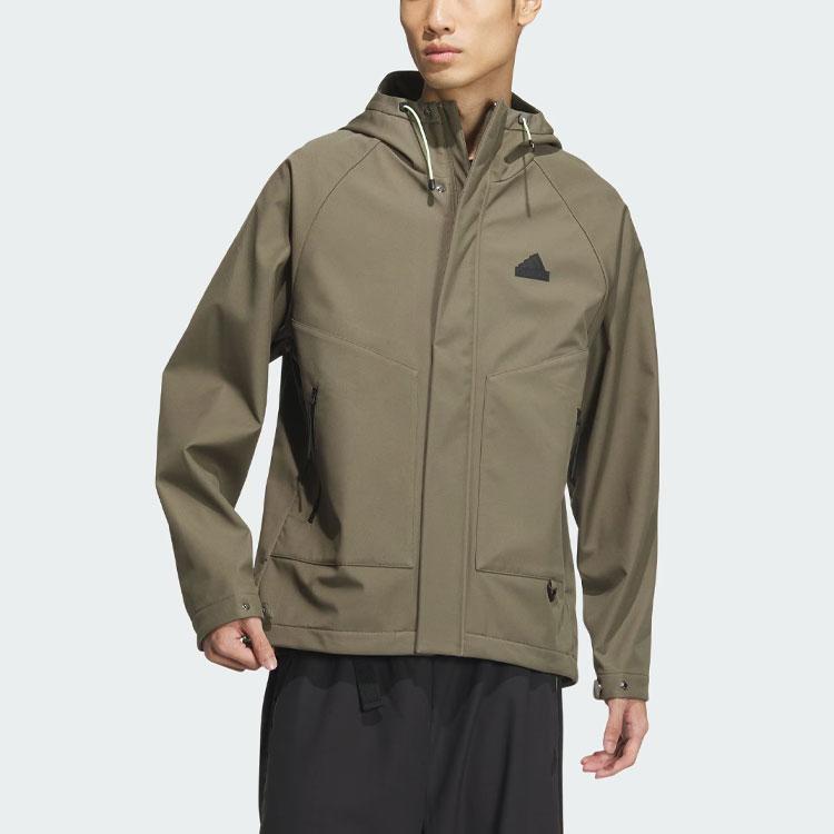 Adidas City Escape Jacket Men Jacket Olive-Green JE8574