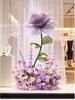 Purple Artificial Flowers for Window Display, Scene Decoration, and Clothing Store Visual Merchandising