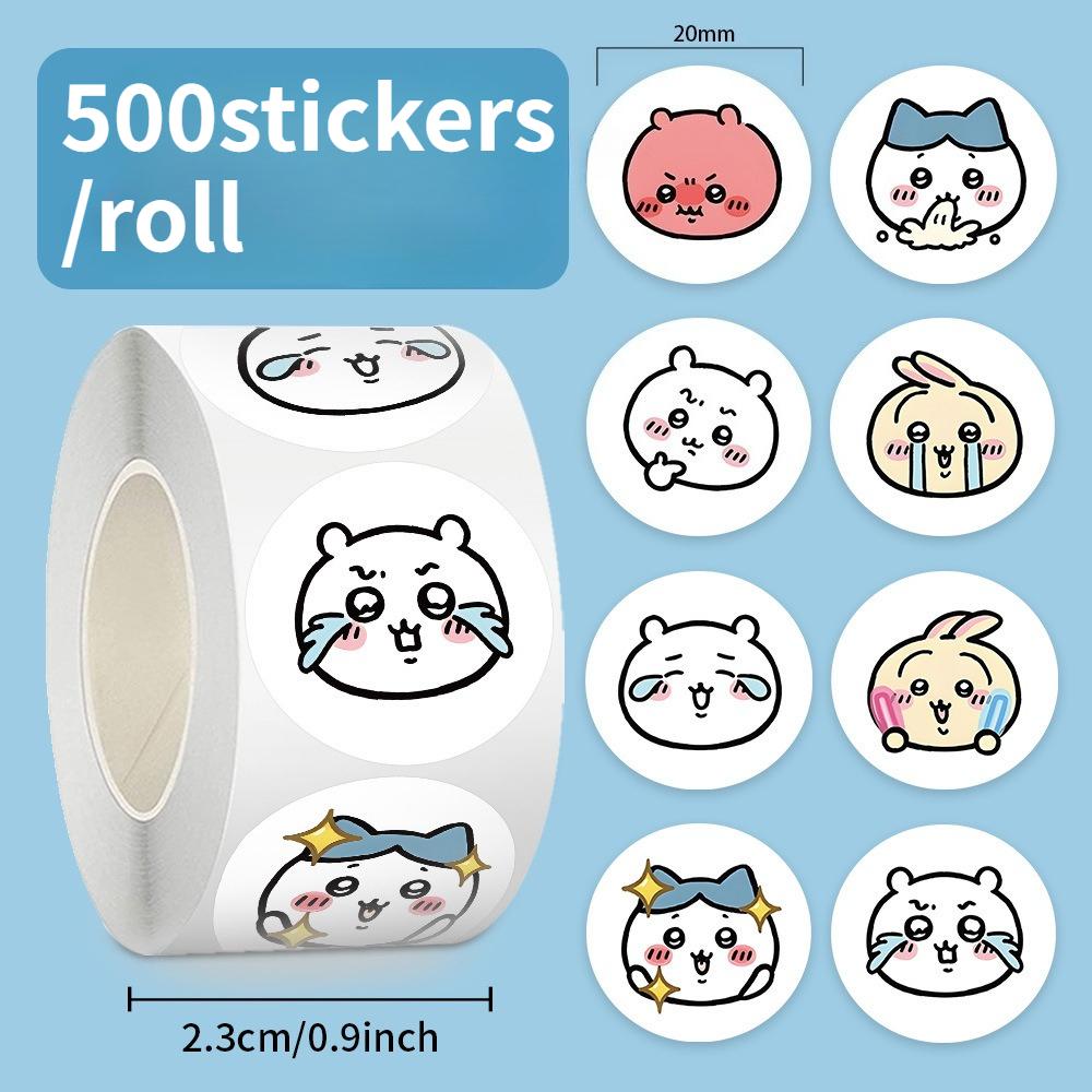 500PCS Chiikawa Usagi Anime Stickers Cute Cartoon for Phone Desktop Luggage Sticker DIY Decoration Girls Birthday Gift Kids Toy 6