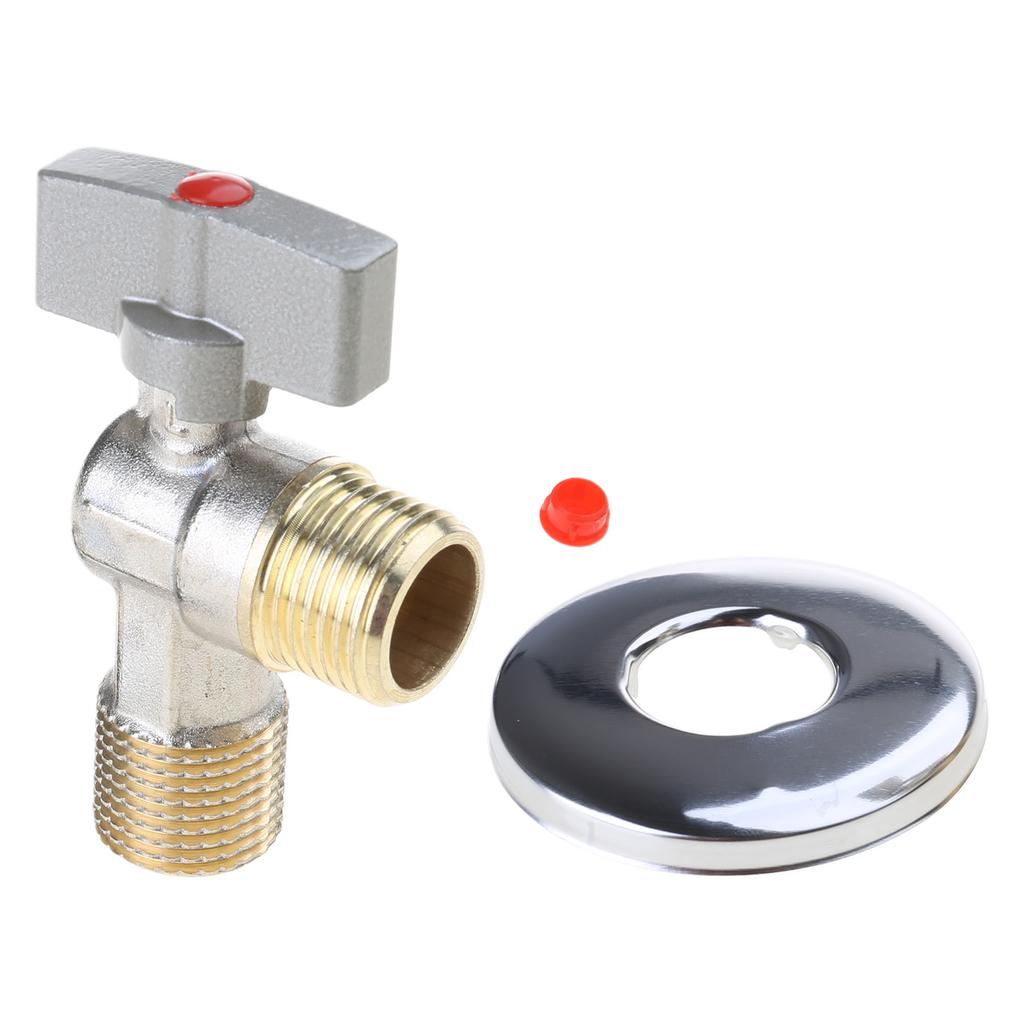Angle Stop Valves Down On Switch G1/2 Water Stop Valves with Handle Hot/cold Water Flow Control Valves Switch Controllers