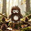 Plush Owl Animal Toy With Soft Crystal Polyester Filling For Kids And Collectors