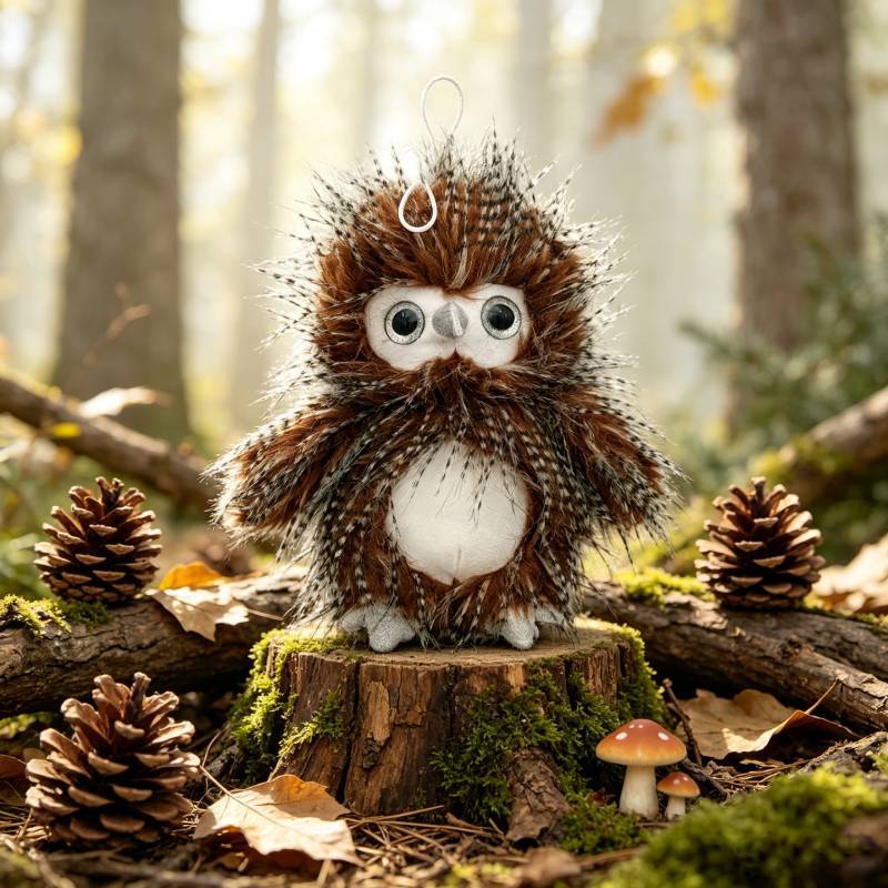 Plush Owl Animal Toy With Soft Crystal Polyester Filling For Kids And Collectors