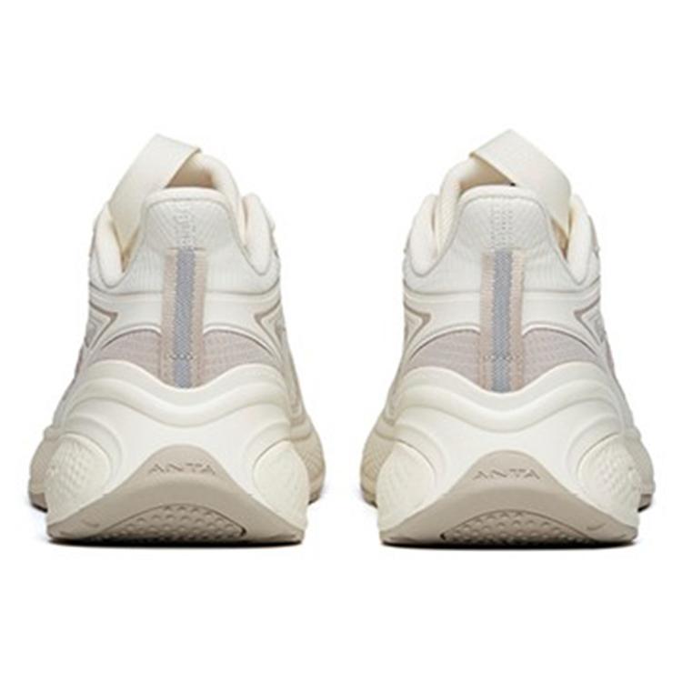 Anta C37 2.0 Comfortable Cushioning Slip Resistant Abrasion Resistant Breathable Low top Running Shoes Men's White Gray 112145537R-9