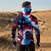 Men's Casual Raglan Sleeve Hoodie Long Sleeve Sun Protection Shirt Lightweight Breathable Fabric with Graphic Print for Outdoor Sports