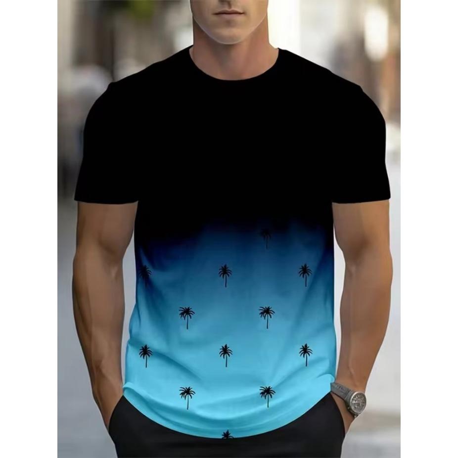 

Fashionable Printed Men s Short Sleeved Street Men s Oversized 3D T-shirt for Summer Beach Vacation Men s Casual T-shirt 6XL