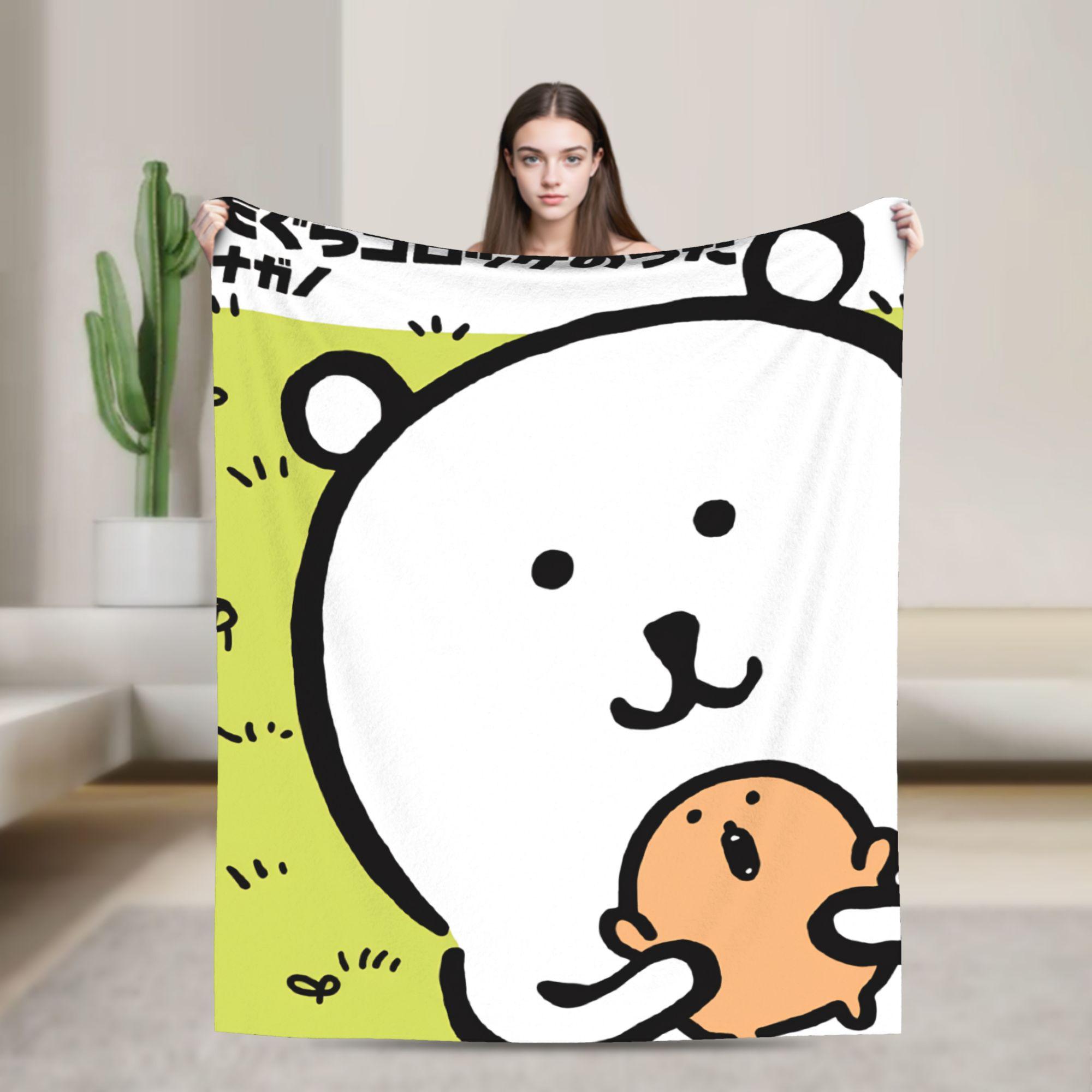 

Joke Bear Flannel Blanket Winter Warm Soft Throw Blanket for Girls Boys Couch Chair Street Trend Bedspread Sofa Bed Cover 75x90cm