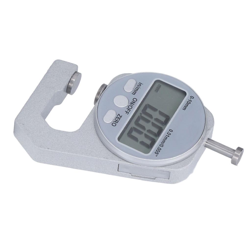 Digital Thickness Gauge 0 To 10mm Auto Power Off System Conversion Button Electronic Thickness Meter
