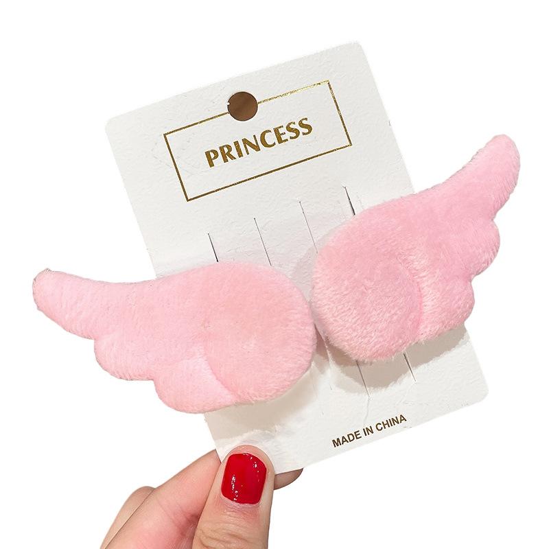 Magic Girl Hairpin - Fur Ball Angel Wings Hairpin Accessory