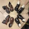 British style loafers women's 2025 spring and autumn new thick heel platform retro fashion small Mary Jane small leather shoes