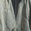 Model Frunze Verzi Jacard de Mătase Aurie Relief Material Cortină Calitate Franceză Retro Textură 3D Brocart de Lux Jacard