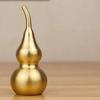 Brass Polished Gourd Table Ornament - High-Polish Brushed Copper Decor