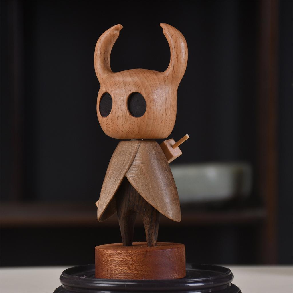 Interesting Little Knight Wooden Desktop Ornaments, Cute Character Art Crafts