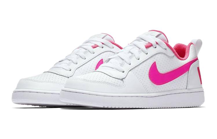 Nike Court Borough Low White Pink Blast GS 845104-100