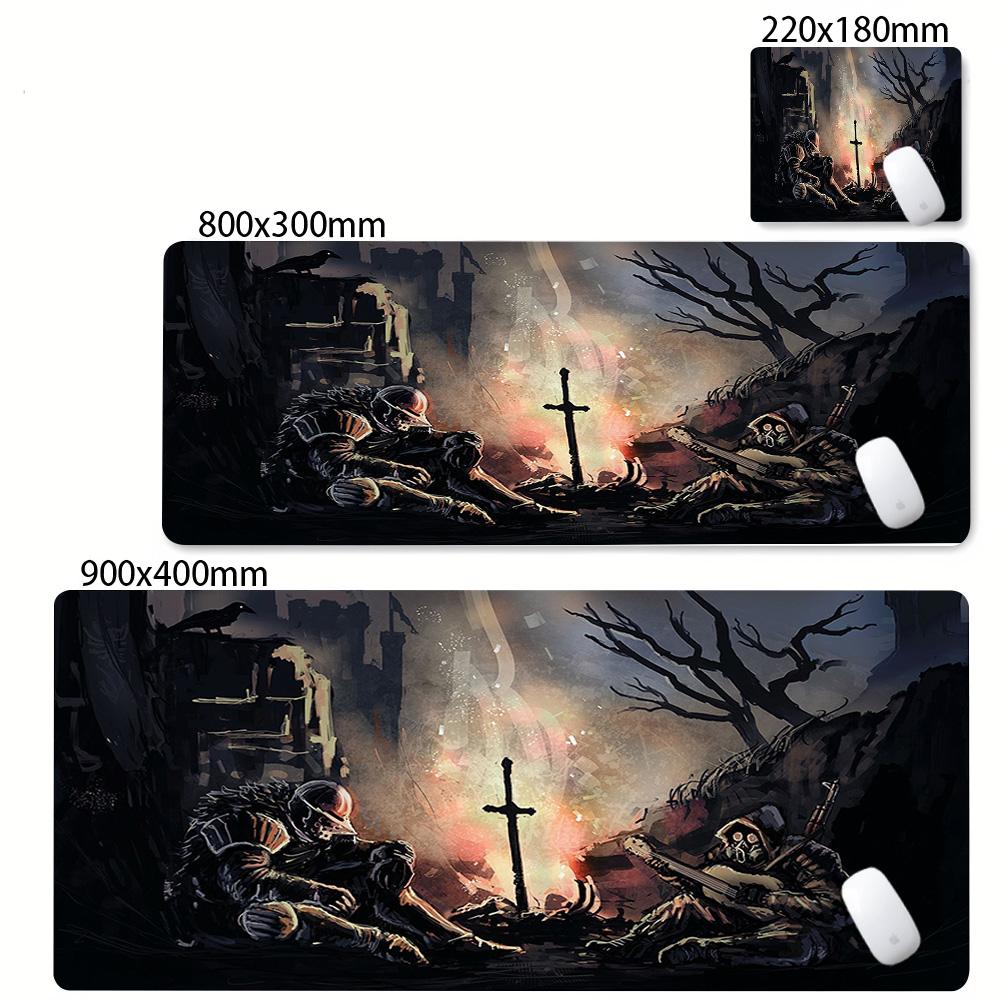 Game Dark Souls 3 Mouse Pad Mouse Pad AntiSlip Rubber Base Extended Desk Mat For Gamers Office Computer Accessories Carpet